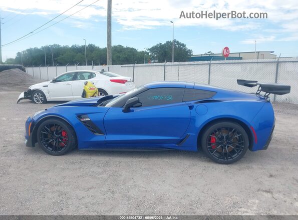 1G1YS2D62K5603604 2019 CHEVROLET CORVETTE Синий 