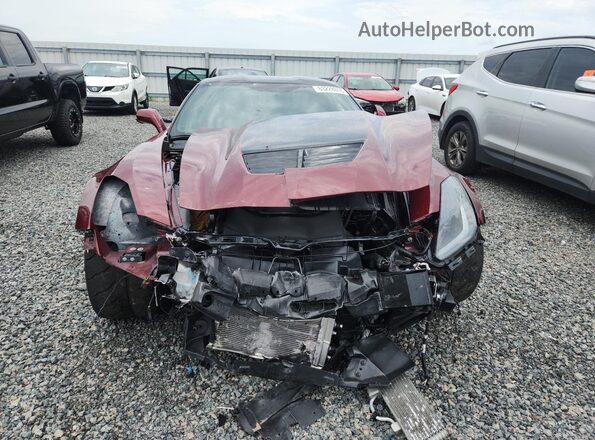 1G1YS2D69K5605043 2019 CHEVROLET CORVETTE Red Вид спереду