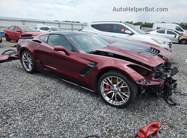 1G1YS2D69K5605043 2019 CHEVROLET CORVETTE Red Передня права чверть