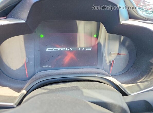 1G1YT2D64G5604466 2016 CHEVROLET CORVETTE Red Vista del cuadro de instrumentos