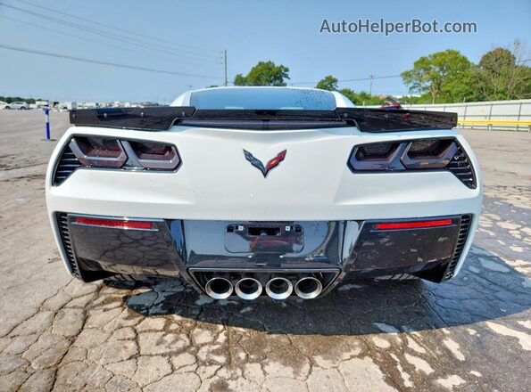 1G1YV2D75K5107759 2019 CHEVROLET CORVETTE White Widok z tyłu