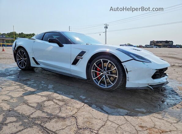 1G1YV2D75K5107759 2019 CHEVROLET CORVETTE White Przód prawy