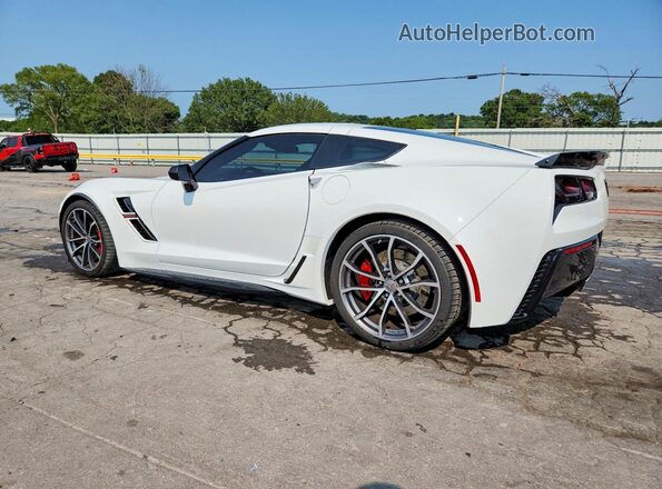 1G1YV2D75K5107759 2019 CHEVROLET CORVETTE White Tył lewy