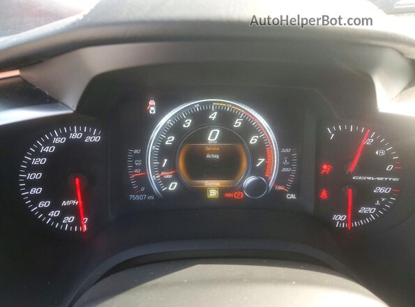 1G1YX2D75H5111829 2017 CHEVROLET CORVETTE Серебряный Вид щитка приборов