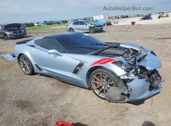 1G1YX2D75H5111829 2017 CHEVROLET CORVETTE Серебряный Передняя правая четверть