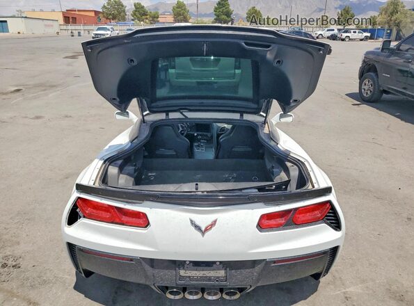 1G1YY2D78H5121719 2017 CHEVROLET CORVETTE White Rear seats view
