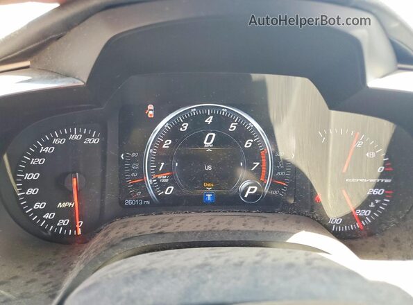 1G1YY2D78H5121719 2017 CHEVROLET CORVETTE White Instrument cluster view
