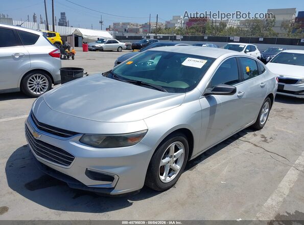1G1ZB5ST0GF297437 2016 CHEVROLET MALIBU Серебряный Передняя левая четверть