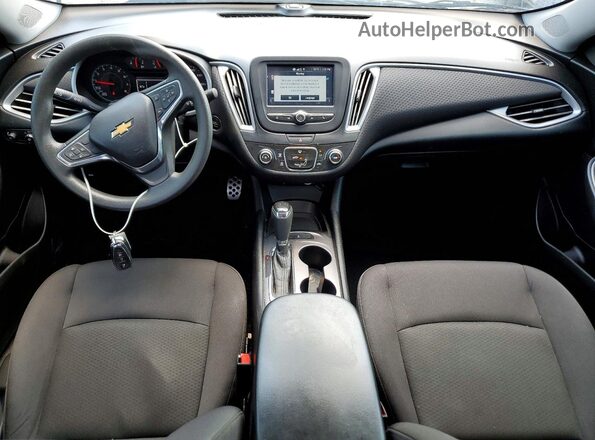 1G1ZB5ST0HF181947 2017 CHEVROLET MALIBU Black Вид панелі приладів
