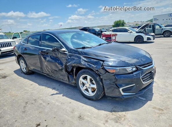 1G1ZB5ST0JF142975 2018 CHEVROLET MALIBU Черный Передняя правая четверть