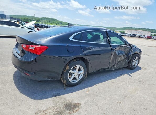 1G1ZB5ST0JF142975 2018 CHEVROLET MALIBU Черный Задняя правая четверть