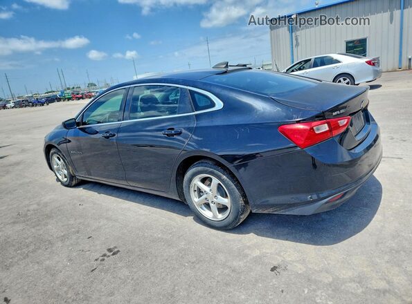 1G1ZB5ST0JF142975 2018 CHEVROLET MALIBU Черный Задняя левая четверть