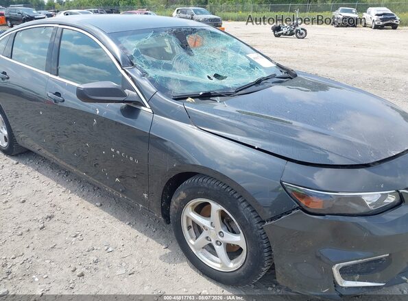 1G1ZB5ST0JF195644 2018 CHEVROLET MALIBU Gray Вид щитка приладів