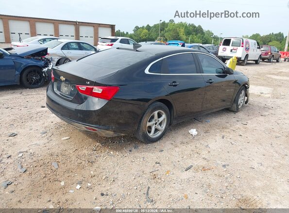 1G1ZB5ST1GF356771 2016 CHEVROLET MALIBU Черный Задняя правая четверть