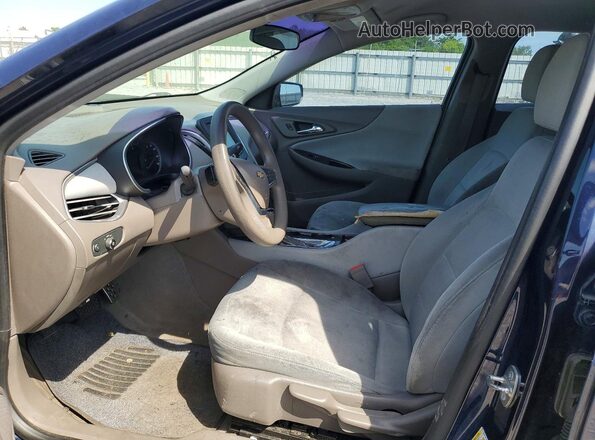 1G1ZB5ST1HF230332 2017 CHEVROLET MALIBU Blue Вид салону спереду