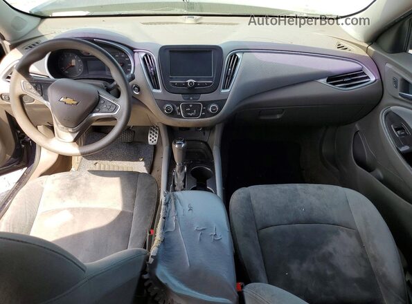 1G1ZB5ST1HF230332 2017 CHEVROLET MALIBU Blue Вид панелі приладів