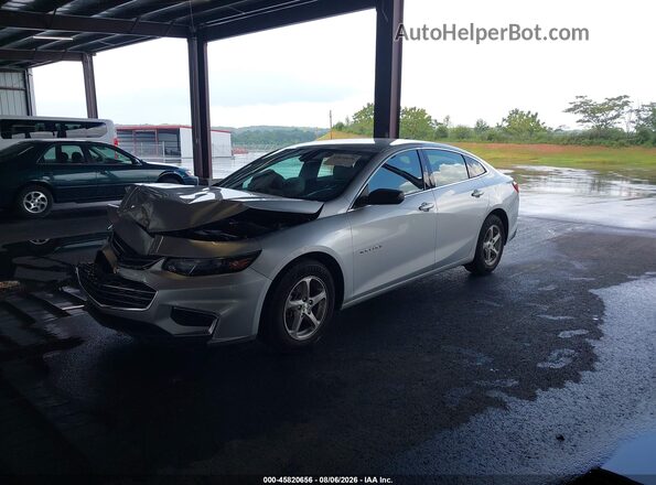 1G1ZB5ST1JF176309 2018 CHEVROLET MALIBU Gray Передня ліва чверть