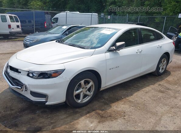 1G1ZB5ST1JF223032 2018 CHEVROLET MALIBU White Передня ліва чверть