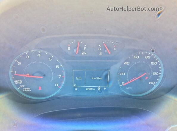 1G1ZB5ST1MF025314 2021 CHEVROLET MALIBU Темно-бордовый Вид щитка приборов