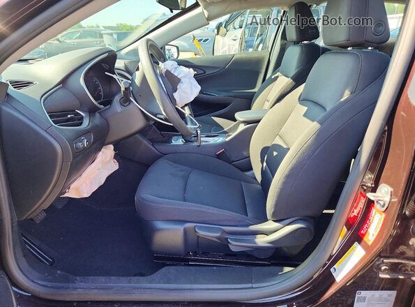1G1ZB5ST1MF025314 2021 CHEVROLET MALIBU Темно-бордовый Вид салона спереди