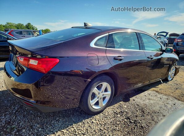 1G1ZB5ST1MF025314 2021 CHEVROLET MALIBU Темно-бордовый Задняя правая четверть