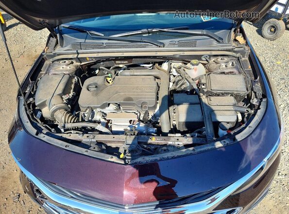 1G1ZB5ST1MF025314 2021 CHEVROLET MALIBU Темно-бордовый Вид задней части салона