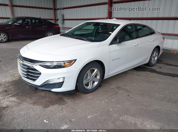 1G1ZB5ST1MF031517 2021 CHEVROLET MALIBU Белый Передняя левая четверть