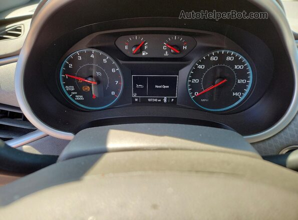 1G1ZB5ST2JF292456 2018 CHEVROLET MALIBU White ხელსაწყოთა პანელის ხედი