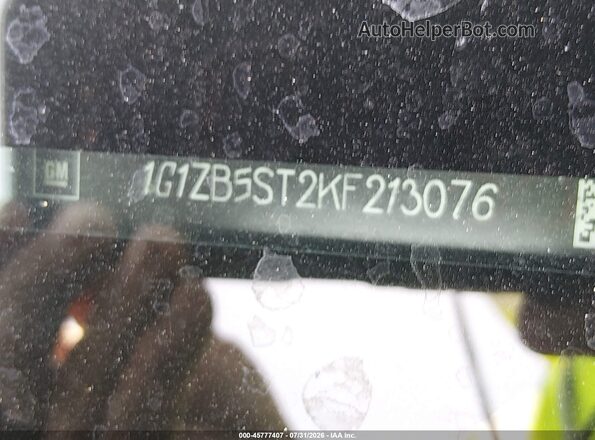 1G1ZB5ST2KF213076 2019 CHEVROLET MALIBU Черный Вид подкапотного пространства