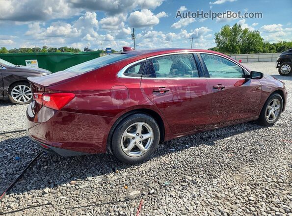 1G1ZB5ST3GF204474 2016 CHEVROLET MALIBU Red Задня права чверть