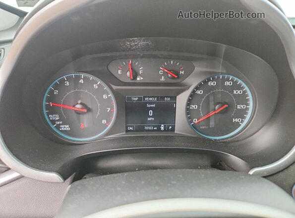 1G1ZB5ST3LF134596 2020 CHEVROLET MALIBU White Vista del cuadro de instrumentos