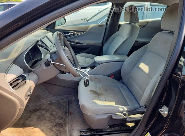 1G1ZB5ST4GF179293 2016 CHEVROLET MALIBU Черный Вид салона спереди