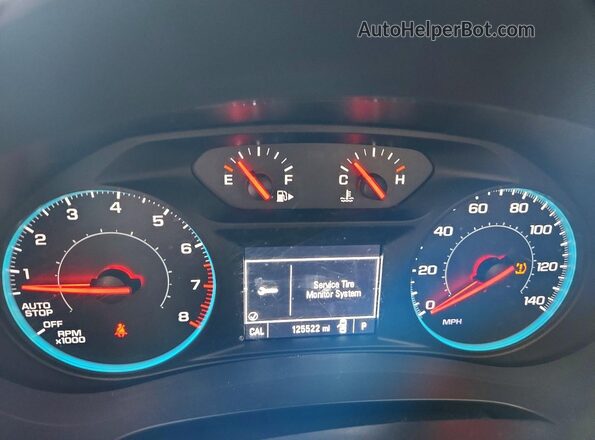 1G1ZB5ST4HF277189 2017 CHEVROLET MALIBU Blue Вид щитка приладів