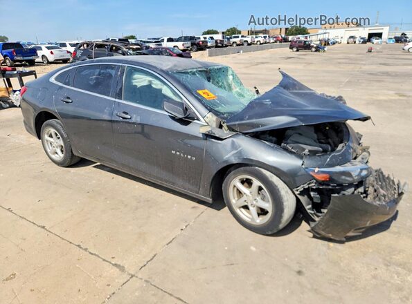 1G1ZB5ST4JF117142 2018 CHEVROLET MALIBU Черный Передняя правая четверть