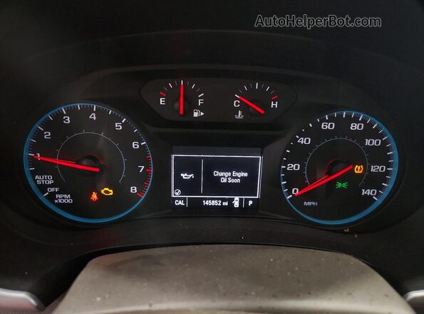 1G1ZB5ST4JF133986 2018 CHEVROLET MALIBU Синий Вид щитка приборов