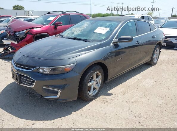 1G1ZB5ST4JF147774 2018 CHEVROLET MALIBU Серый Передняя левая четверть