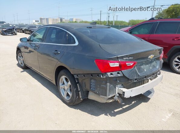 1G1ZB5ST4JF147774 2018 CHEVROLET MALIBU Серый Задняя левая четверть
