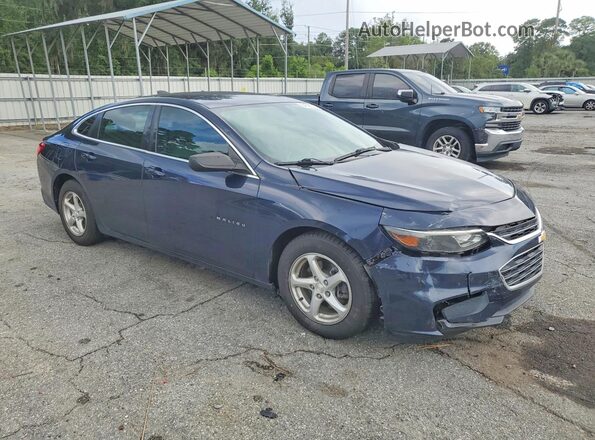 1G1ZB5ST4JF222280 2018 CHEVROLET MALIBU Синий Передняя правая четверть