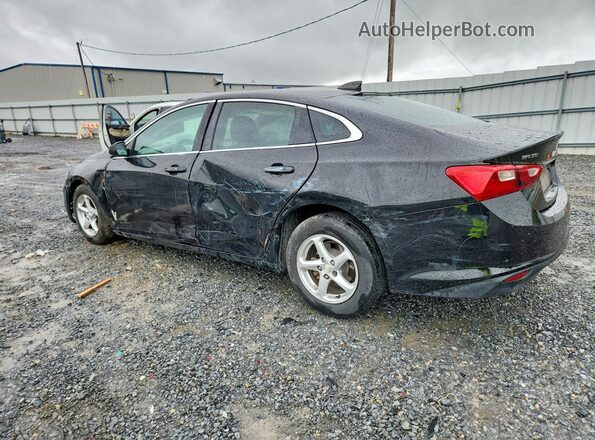 1G1ZB5ST4JF268966 2018 CHEVROLET MALIBU Black უკანა მარცხენა