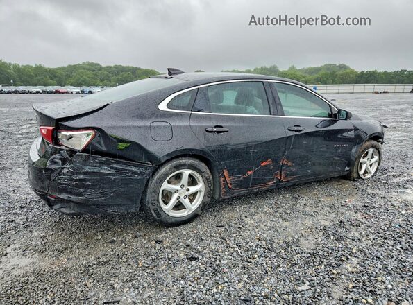 1G1ZB5ST4JF268966 2018 CHEVROLET MALIBU Black უკანა მარჯვენა