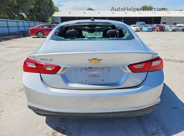 1G1ZB5ST4KF225424 2019 CHEVROLET MALIBU Silver Rear view