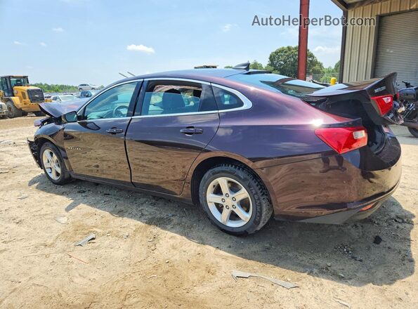 1G1ZB5ST4LF114986 2020 CHEVROLET MALIBU Burgundy უკანა მარცხენა