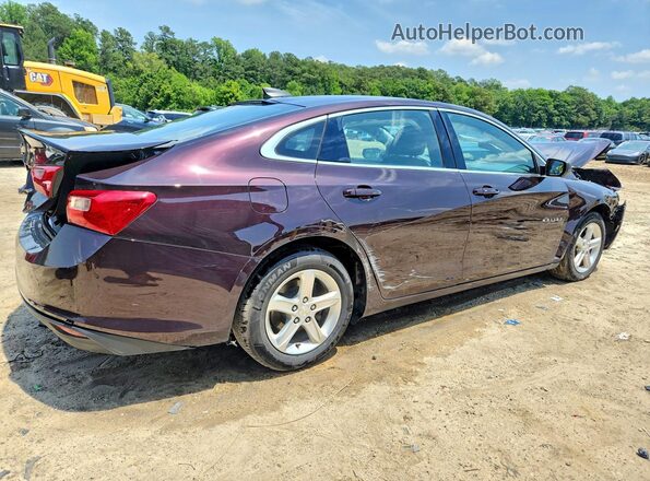 1G1ZB5ST4LF114986 2020 CHEVROLET MALIBU Burgundy უკანა მარჯვენა