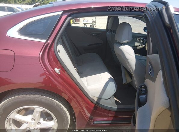 1G1ZB5ST5GF328486 2016 CHEVROLET MALIBU Burgundy VIN კოდის სტიკერის ხედი