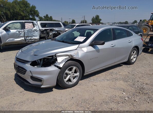 1G1ZB5ST5GF342596 2016 CHEVROLET MALIBU Серебряный Передняя левая четверть
