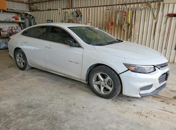 1G1ZB5ST6JF116039 2018 CHEVROLET MALIBU Белый Передняя правая четверть