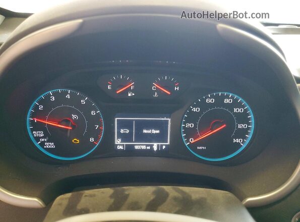 1G1ZB5ST6JF116039 2018 CHEVROLET MALIBU Белый Вид щитка приборов