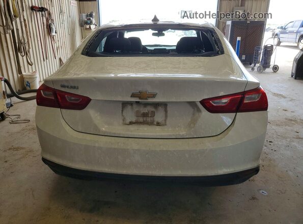 1G1ZB5ST6JF116039 2018 CHEVROLET MALIBU Белый Вид сзади