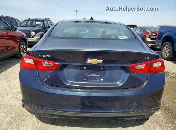 1G1ZB5ST7GF183435 2016 CHEVROLET MALIBU Синий Вид сзади