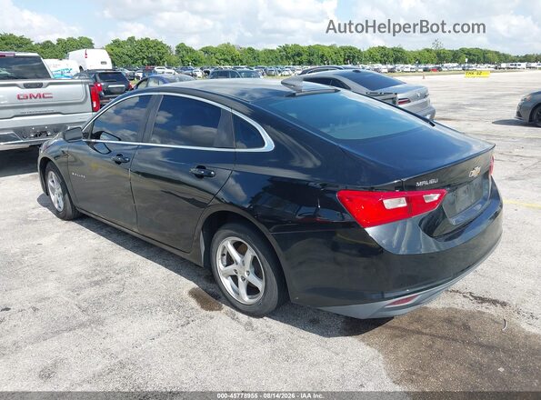 1G1ZB5ST7HF253436 2017 CHEVROLET MALIBU Black Tył lewy